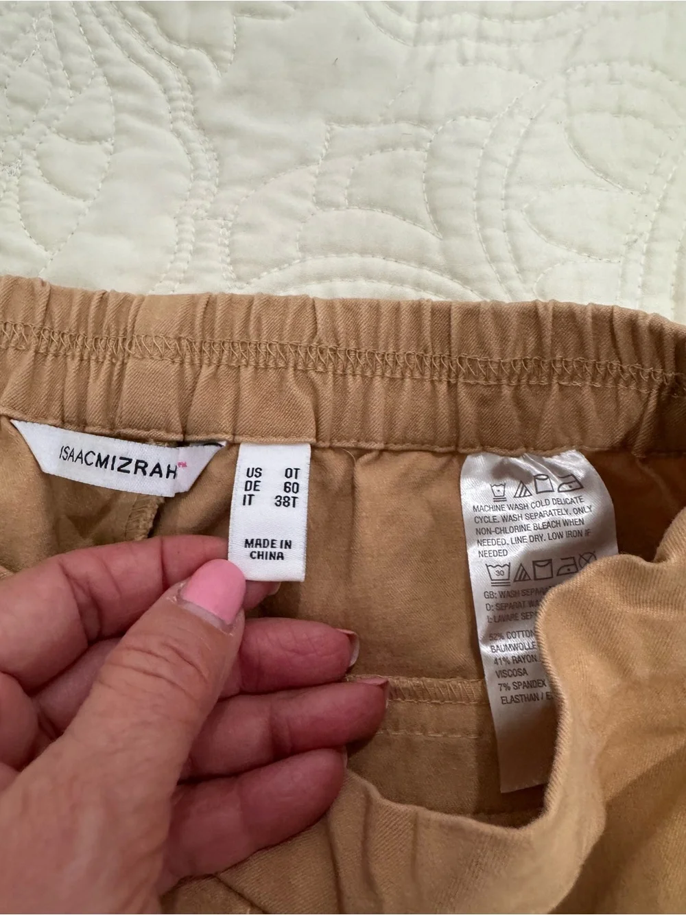 Isaac Mizrahi Live! 24/7 Stretch Pants Tan Khaki Size 0T Tall NWOT